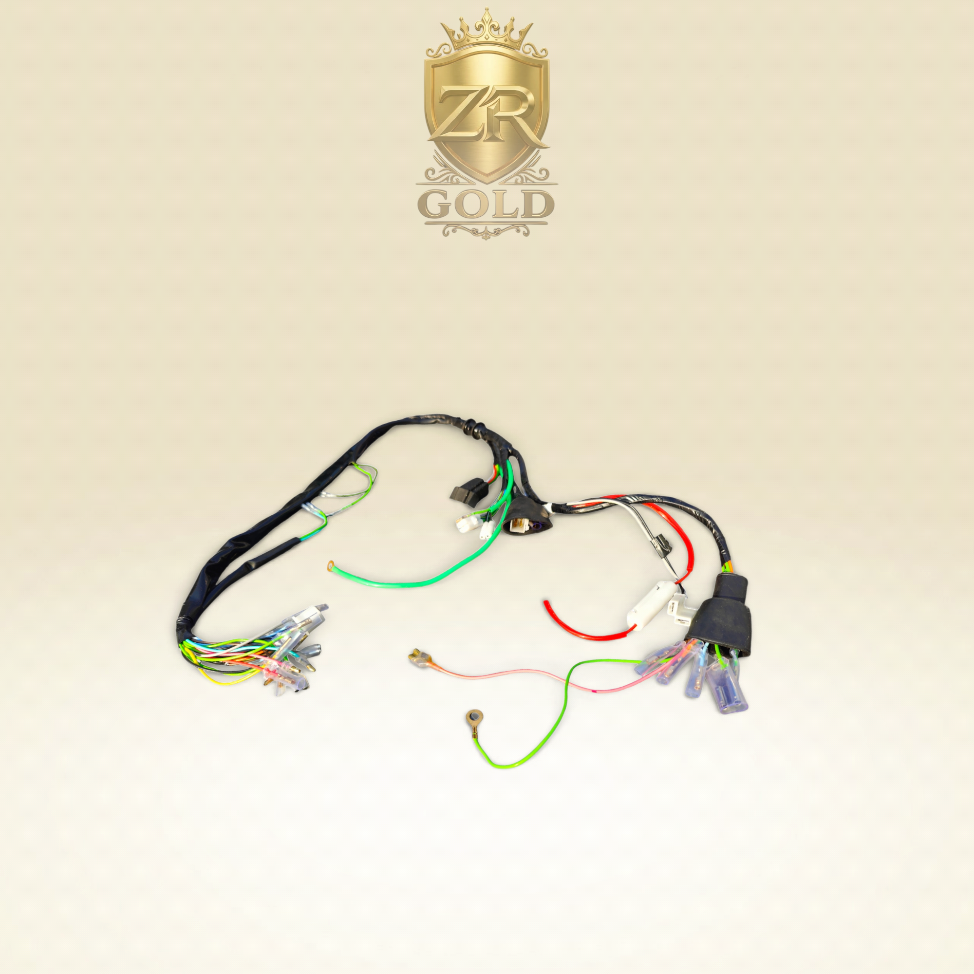 ZR Gold Wiring Harness Motorcycle 125cc (Lights, Turn Signal, Horn)