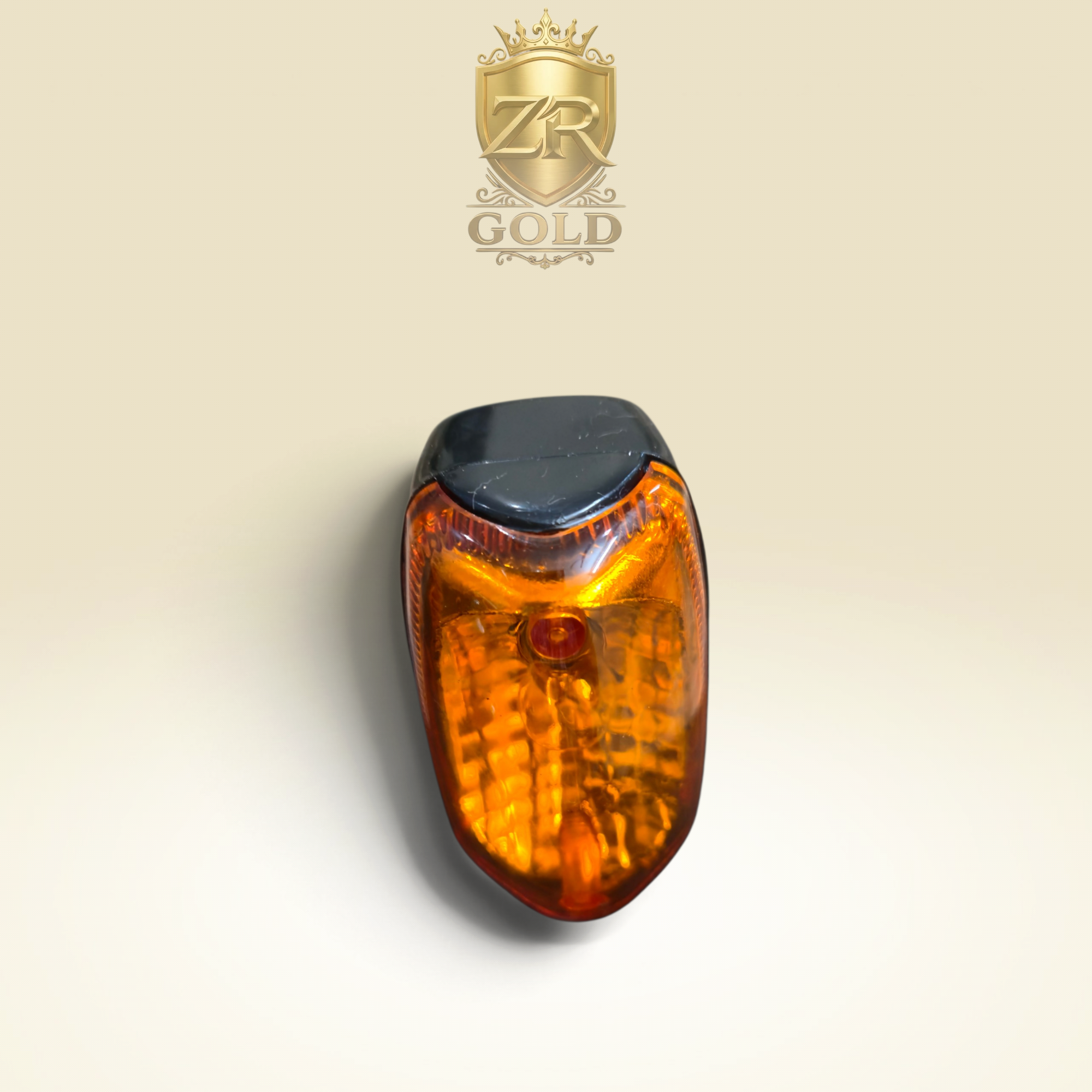 ZR Gold Universal Indicator 70cc Motorcycle - Turn Signal Winker (Amber Lens) - Image 2